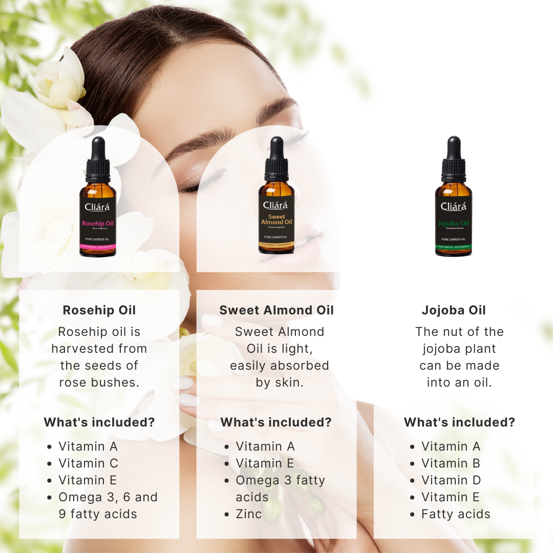 What Beauty oil suits me? Rosehip, Sweet Almond or Jojoba? - Cliara Essential Oils