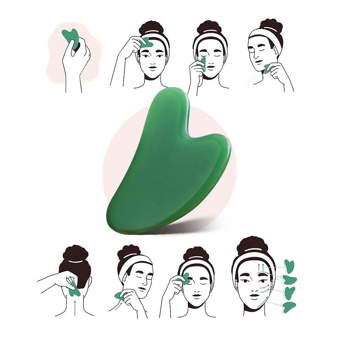 Green Aventurine Gua Sha - Cliara Essential Oils